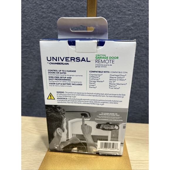Chamberlain KLIK3U Original Clicker Universal Garage Door Opener Remote Control - Picture 2 of 5
